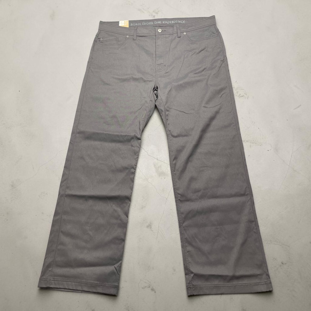 NEW Prana‎ Brion Pant Mens 42x32 Charcoal Grey Slim Fit Stretch Zion M4BN32312